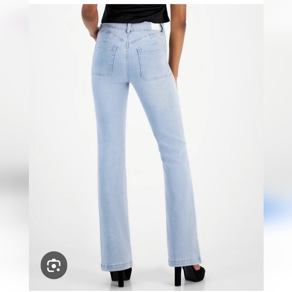 Dollhouse Blue Flare Wide Leg Jeans Size 0 - Picture 7 of 7